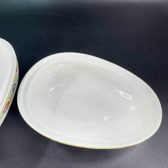 COALPORT MING ROSE Egg Shape Bone China Trinket Box England Floral Pattern VTG - Picture 6 of 16